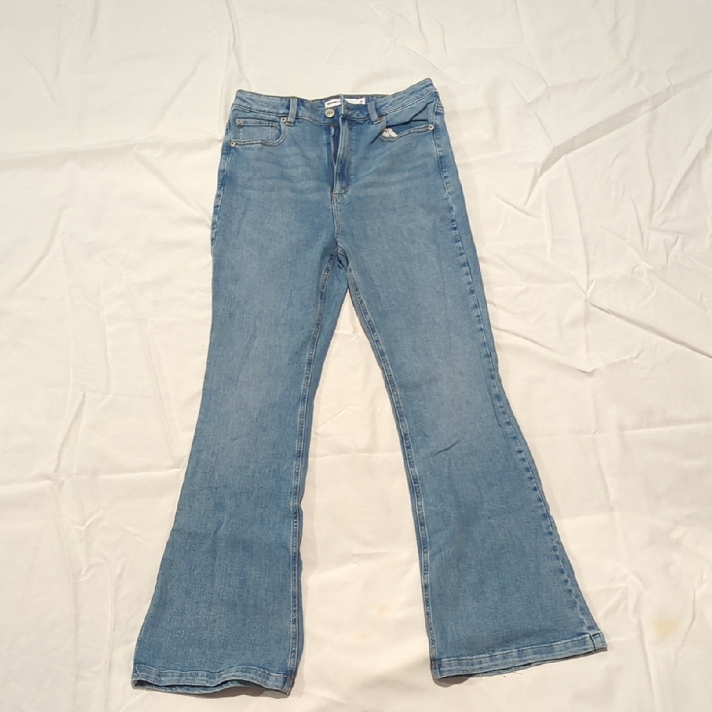 Garage Light Blue Flare Jeans